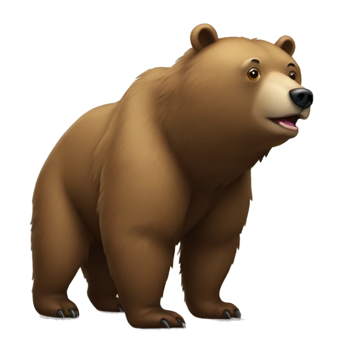 bear on all fours sticker