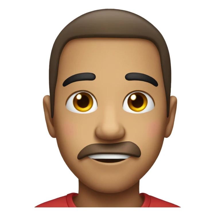 emoji biting lip and colsed eye sticker