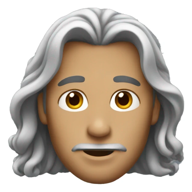 Man with Long hairstyle sticker