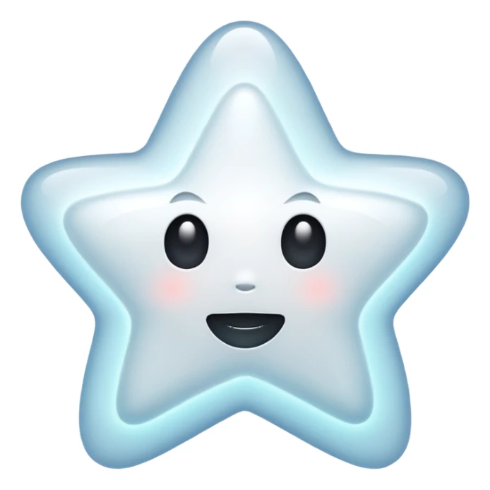 ghost star white sticker