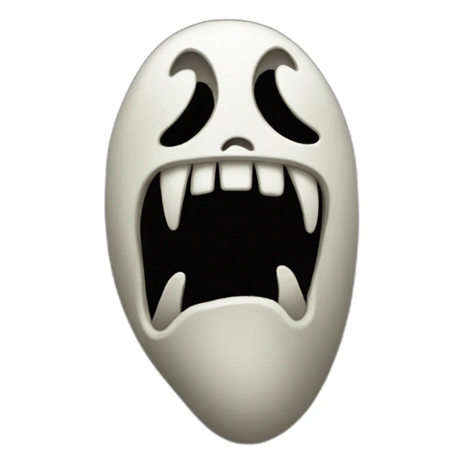 scream ghost face sticker