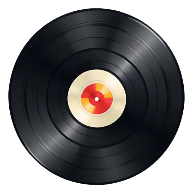 1950s rock and roll vinyl  sticker