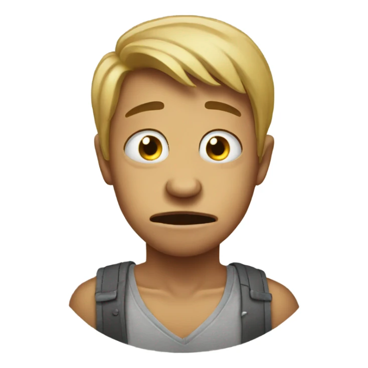 Ugly crying  sticker