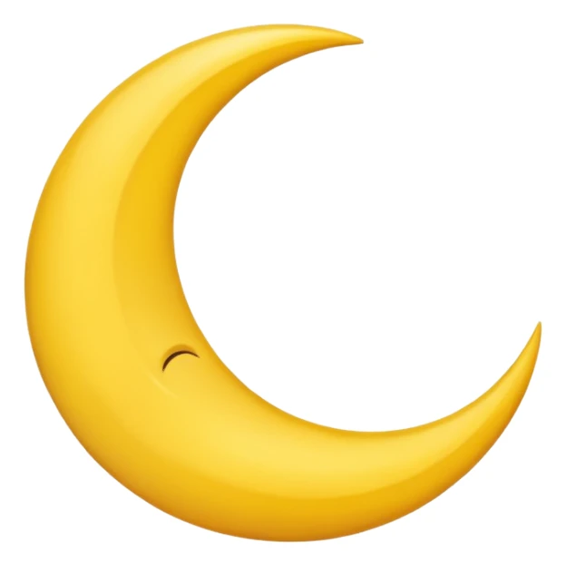A moon sleeping sticker