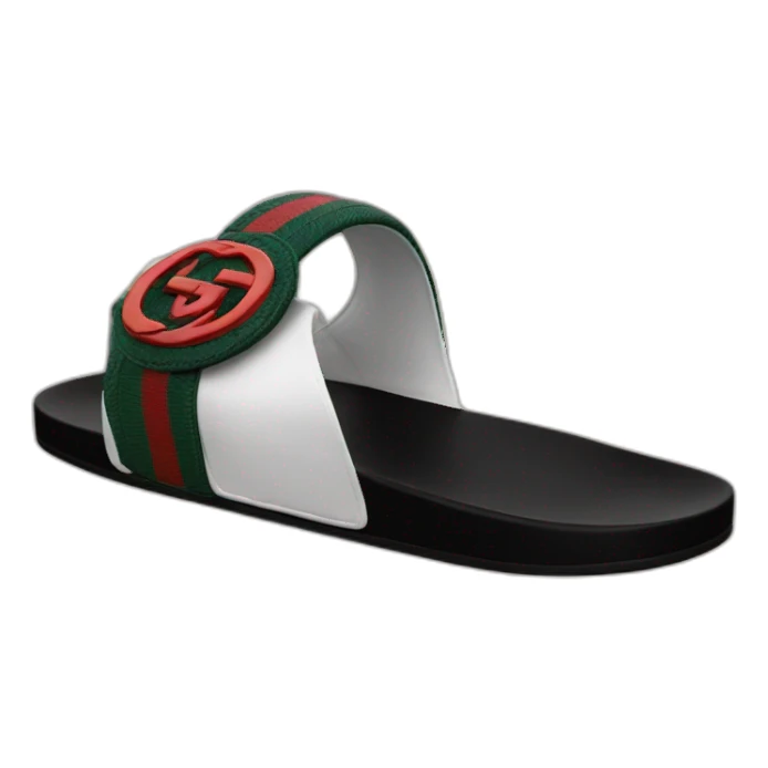 Black Gucci slide sticker