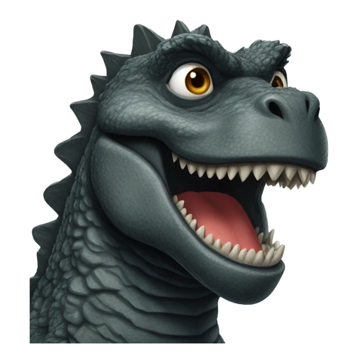 Godzilla as James Bond  sticker