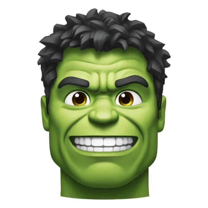 hulk smiling sticker