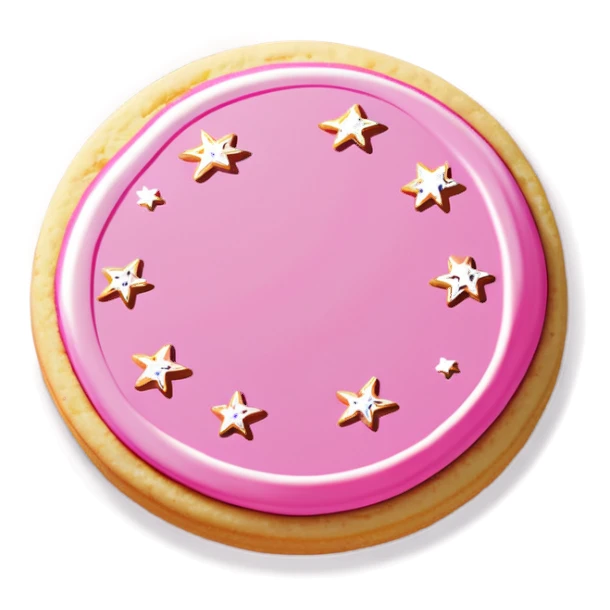 pink sugar cookie with sparkles  sticker