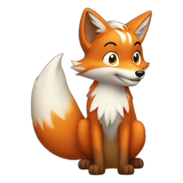 tails fox sticker