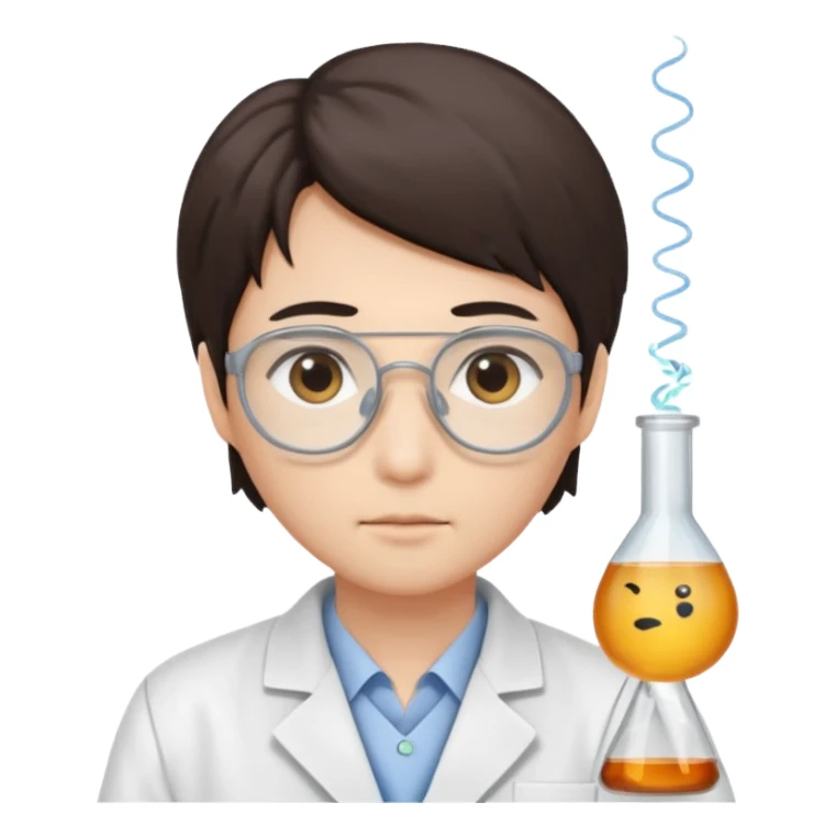 scientist japanese sticker