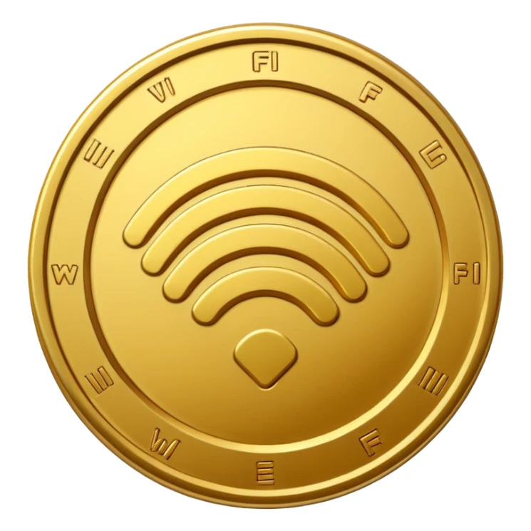 wifi money coin  sticker