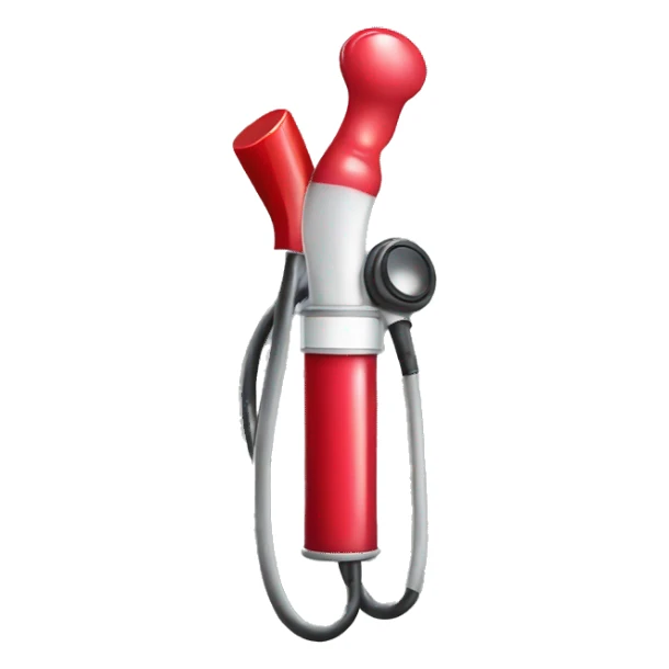 A stethoscope with a lipstick attached sticker