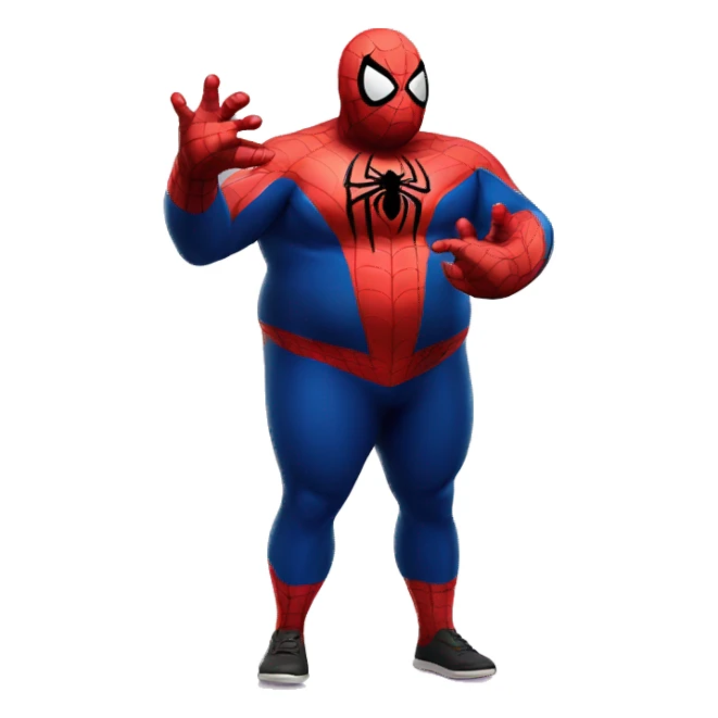 Obese Spider-Man  sticker