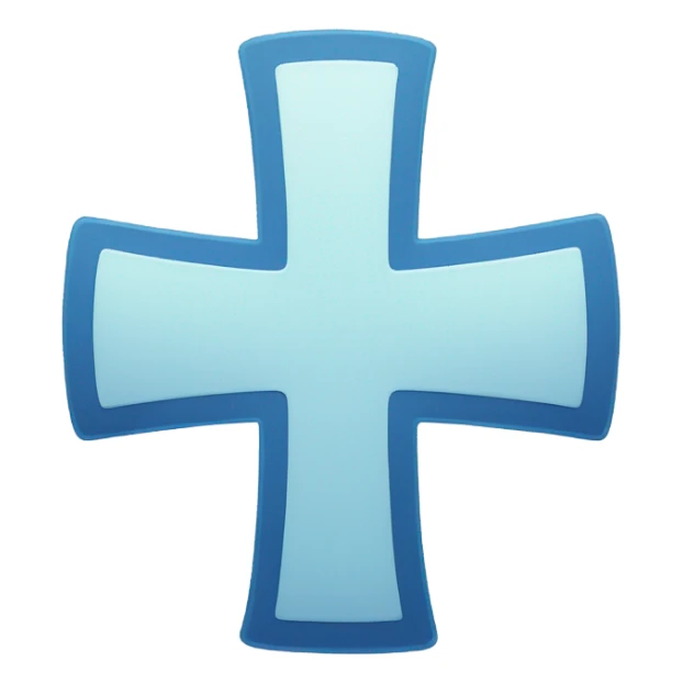 medical cross sticker