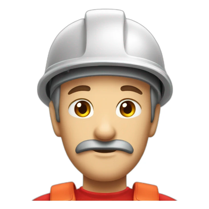 plumber mustage in red sticker