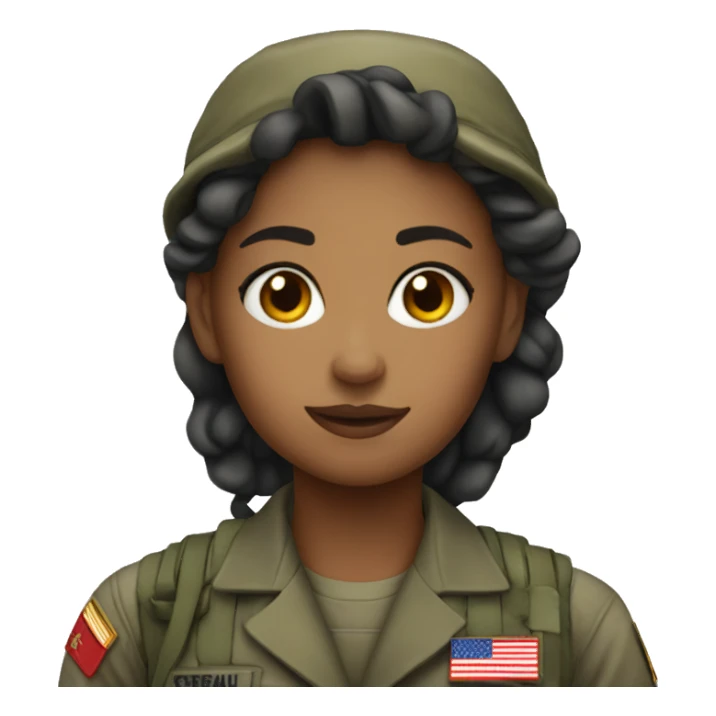 Marine girl  sticker