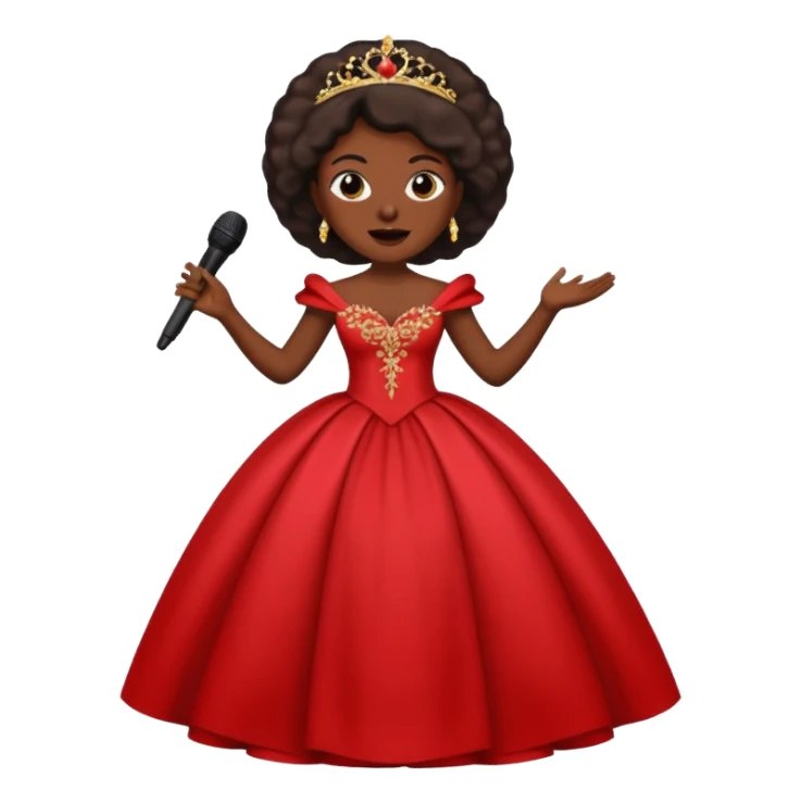 dar skin opera singer singing sticker