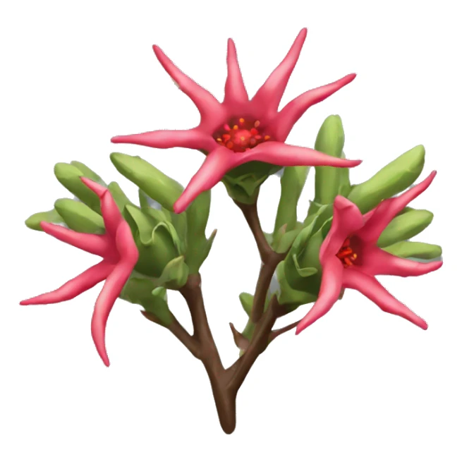 Crown of Thorns flower sticker