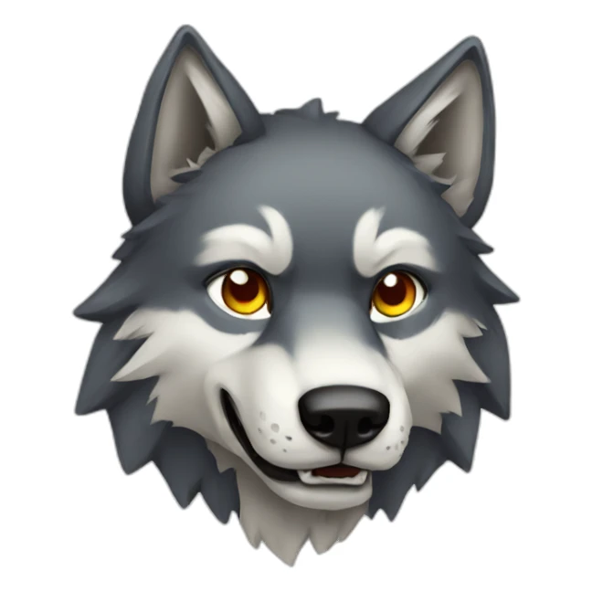 gaming wolf sticker
