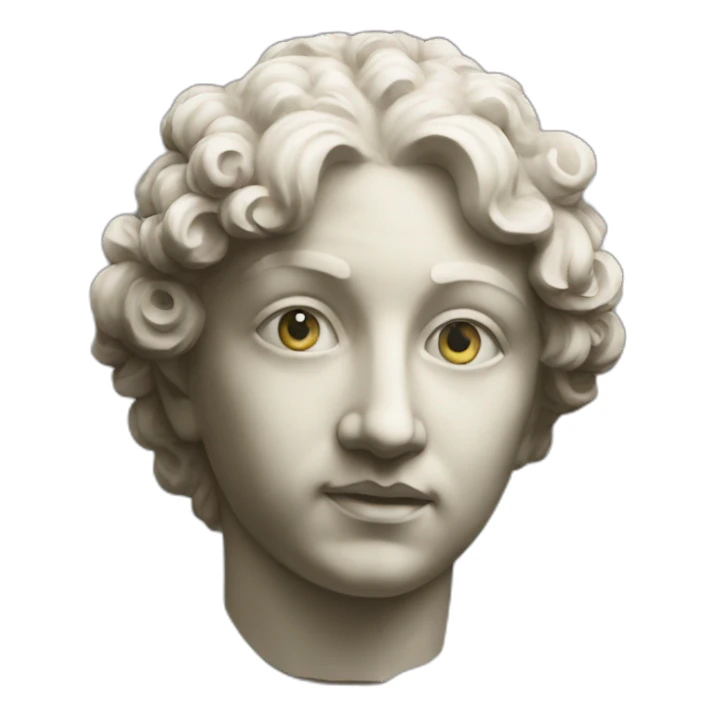 antique sculpture sticker