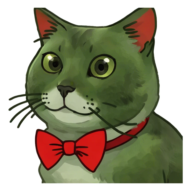 Fluffy tortie cat sticker