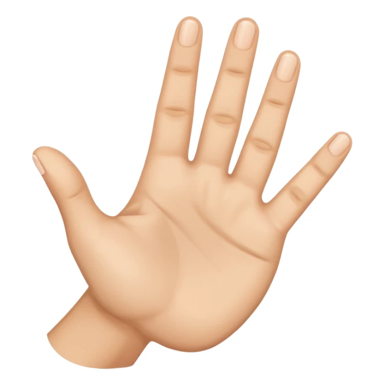 3 fingers emote one hand sticker