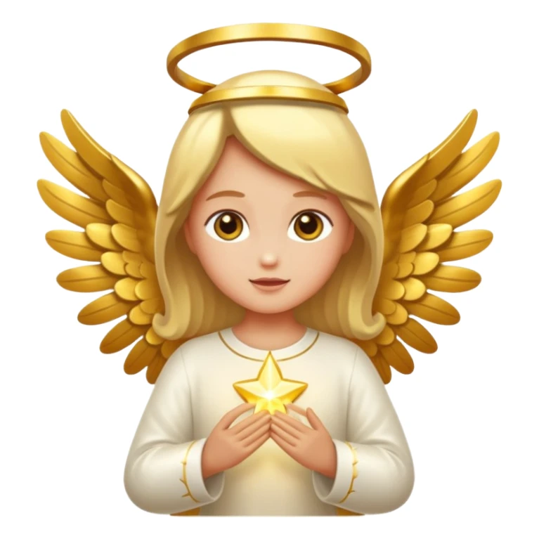 Christmas angle gold like light sticker