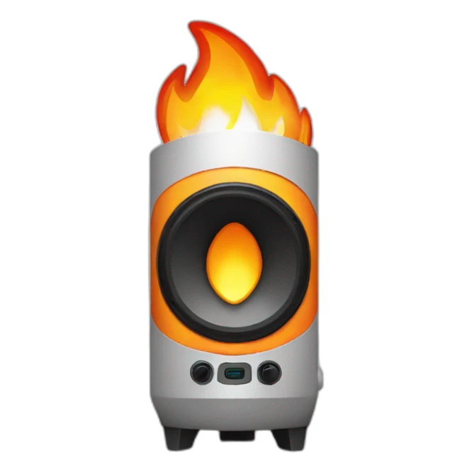 Fire speakers sticker