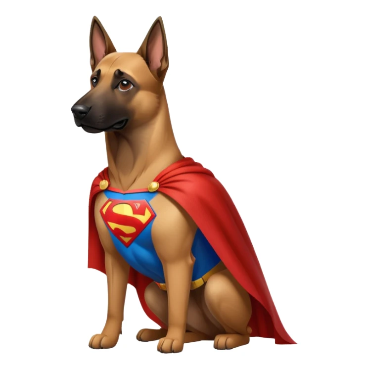 Belgian malinois is superman dog sticker