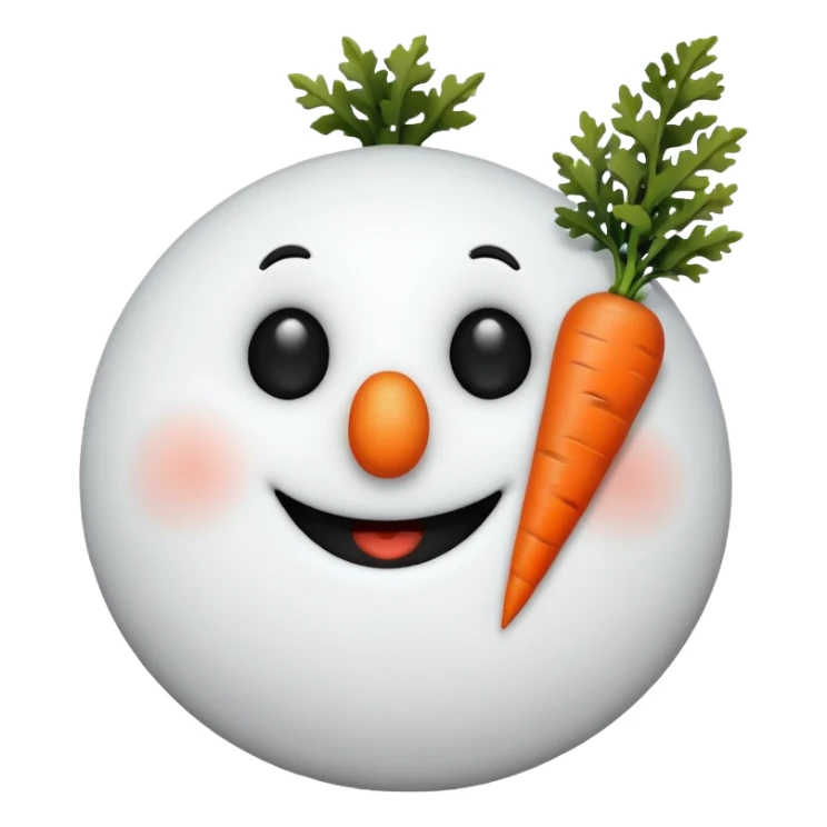 snowman with no scarf  sticker