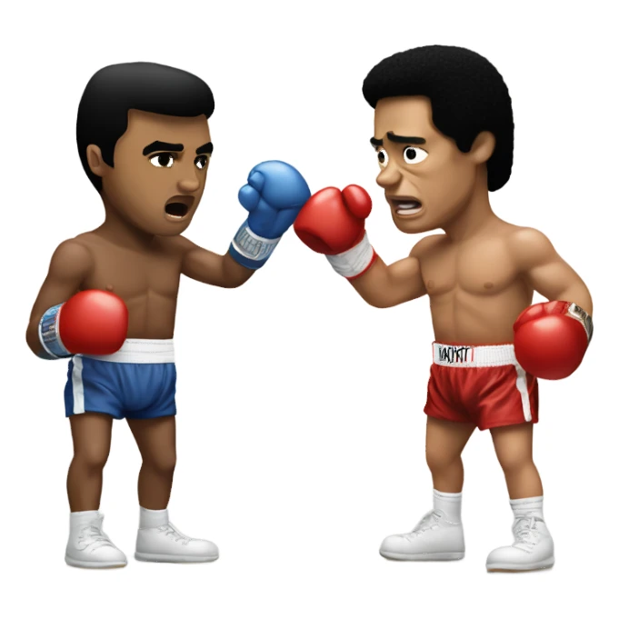 mohammed Ali vs Rocky Balboa  sticker