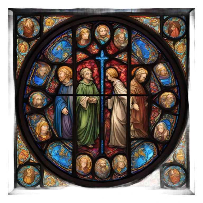 Cathedral window  sticker