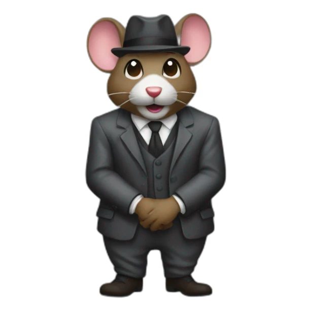 Raton laveur mafia city sticker