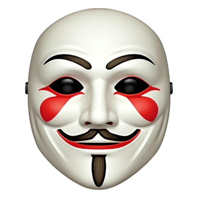 Guy Fawkes mask sticker