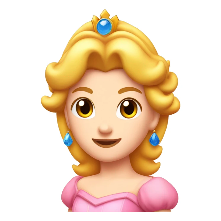 Princess Peach head sticker