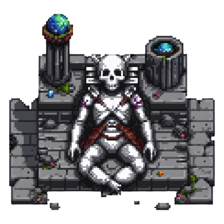 dead god lying in cosmic ruins sticker