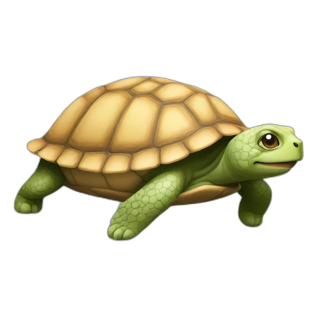 Un chat sur une tortue sticker
