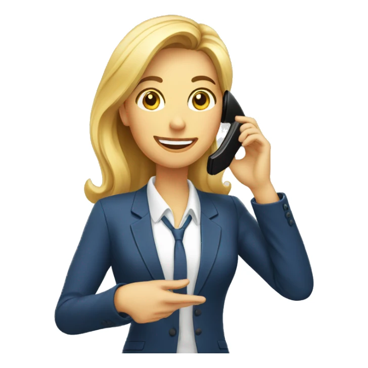 realtor talking on cell phone sticker