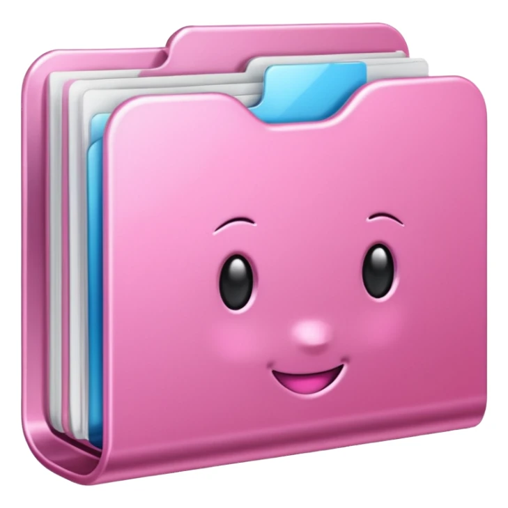 make an archive file without face, with girly pink tones. sticker