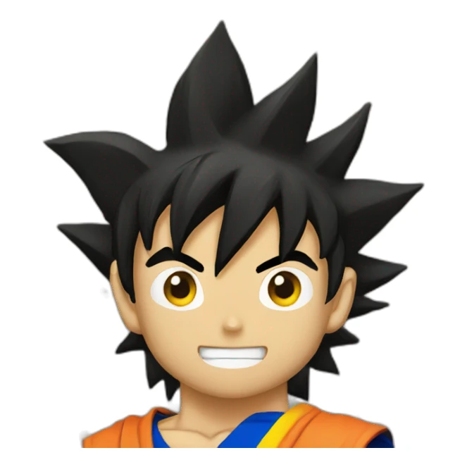 goku with an ecuadorian flag sticker