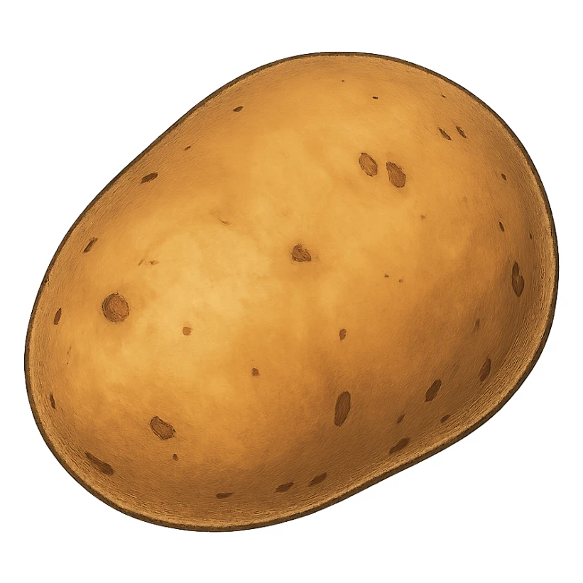 ghibli style simple potato sticker