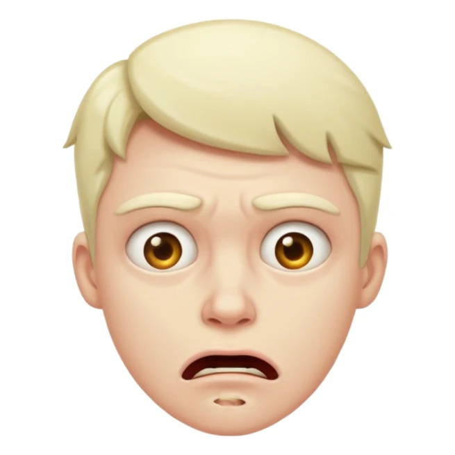 jaw dropped in disgust  sticker