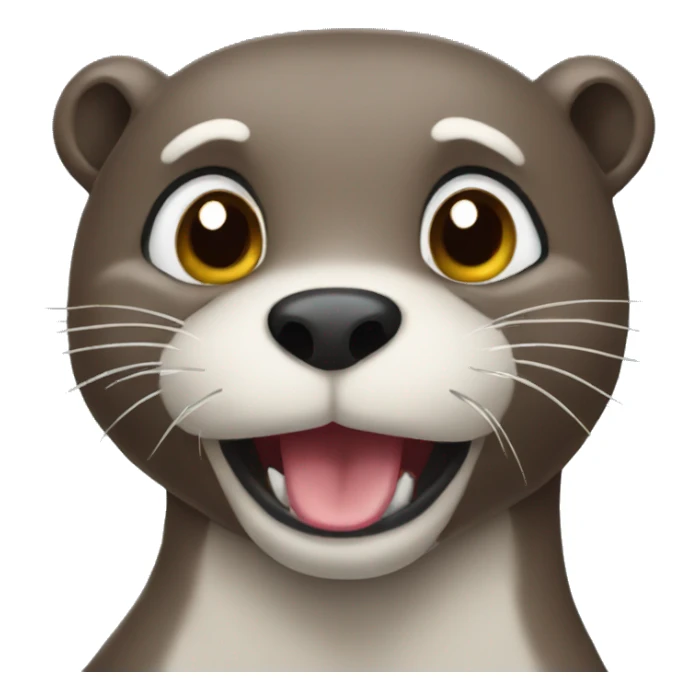 sarcastic otter sticker