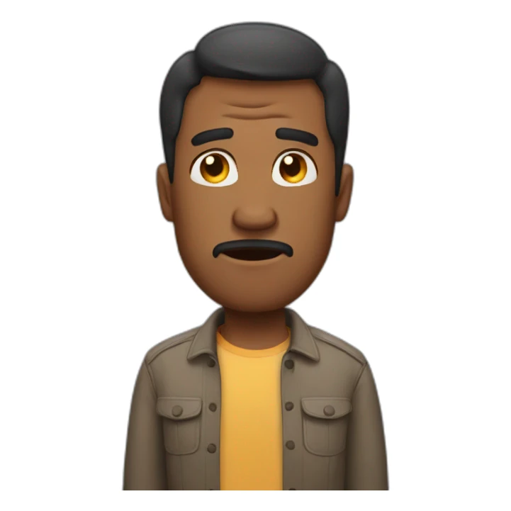 Guy disappointed  sticker