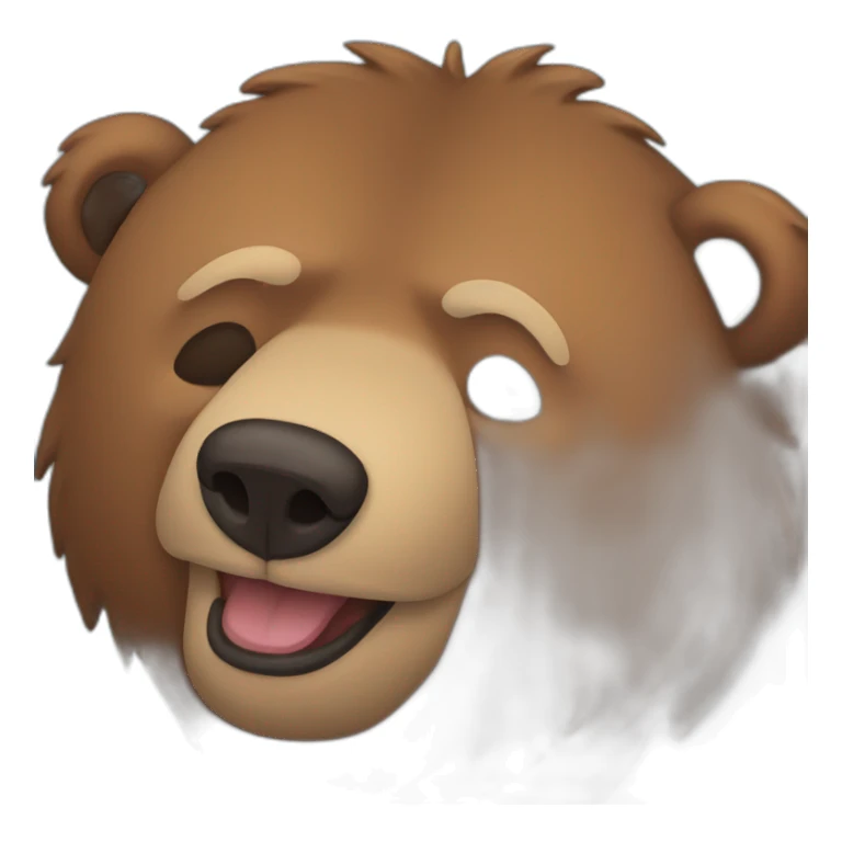 Grizzly qui dort sticker