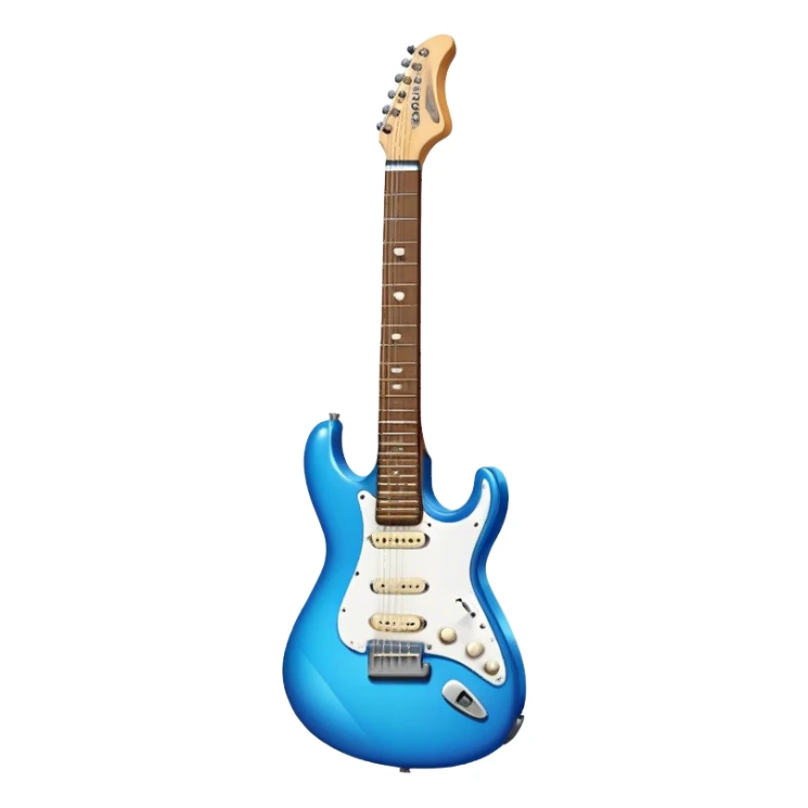 blue electric guitar  sticker