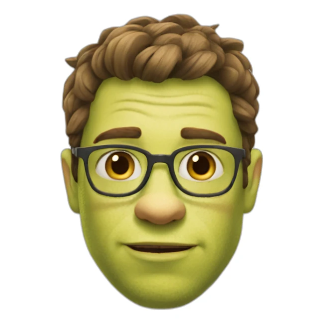 Head le chat potter shrek sticker