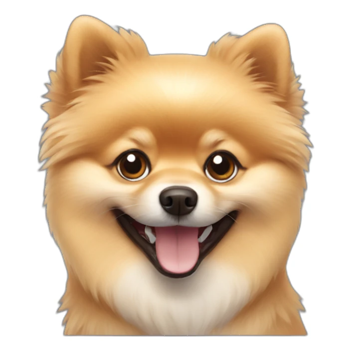 Happy Pomeranian sticker