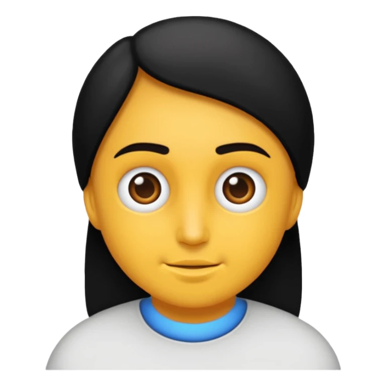 dalgalı saçlı esmer kız sticker