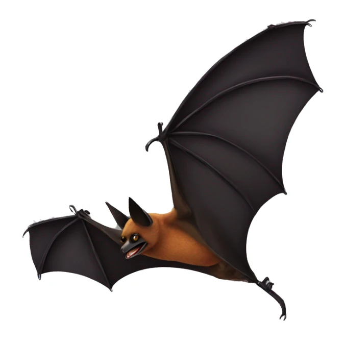 Realistic flying fox bat  sticker